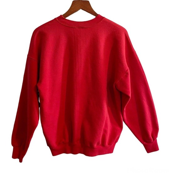 Vintage Hanes Large Sweatshirt Red “I Love The USA” Graphic Embroidery American… - Picture 3 of 5